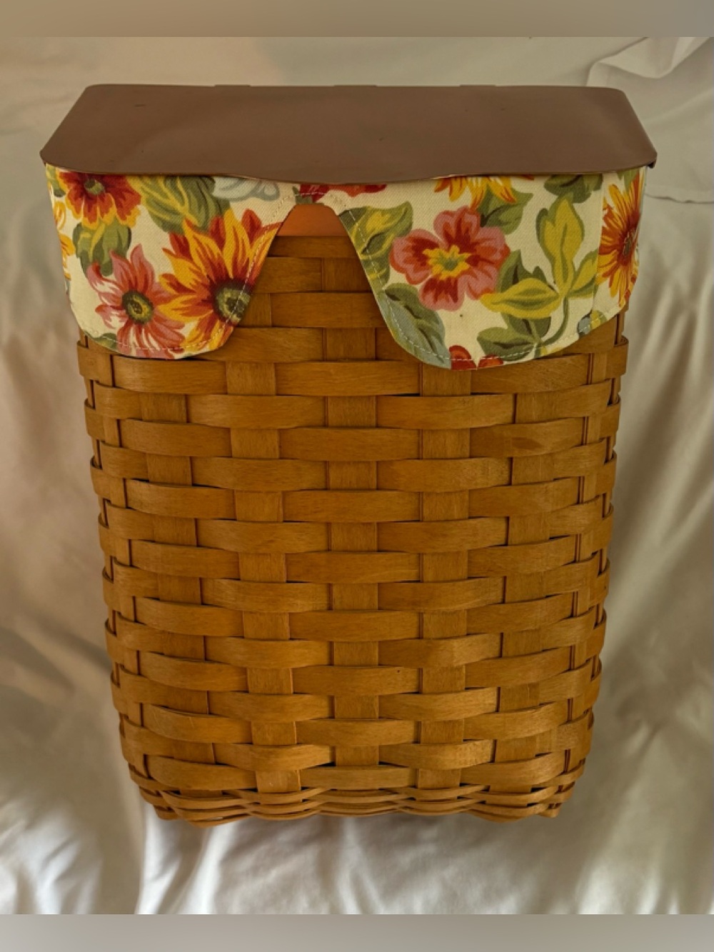 LONGABERGER 2006 Collectors Club Mailbox Basket LINER, PROTECTOR,  COPPER LID